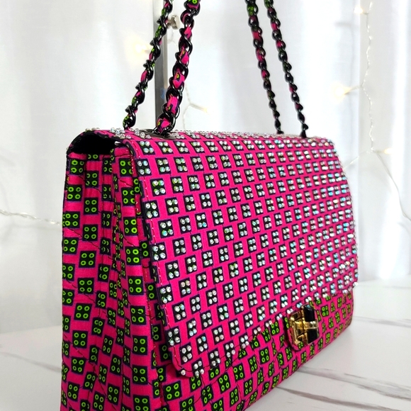Brand new African print quilted Ankara bag - Picture 2 of 3